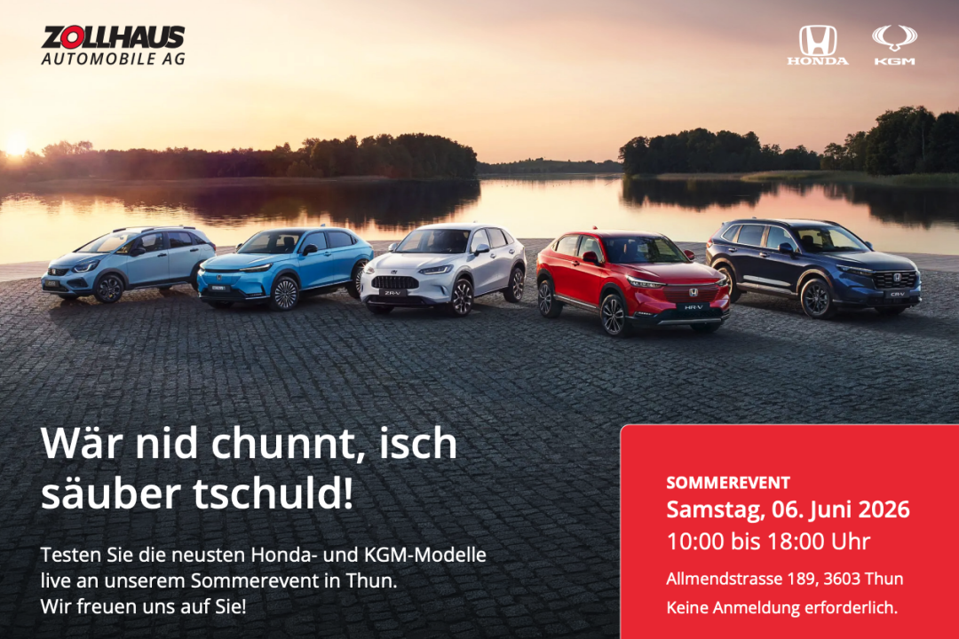 Sommerevent & Probefahren bei Zollhaus Automobile in Thun