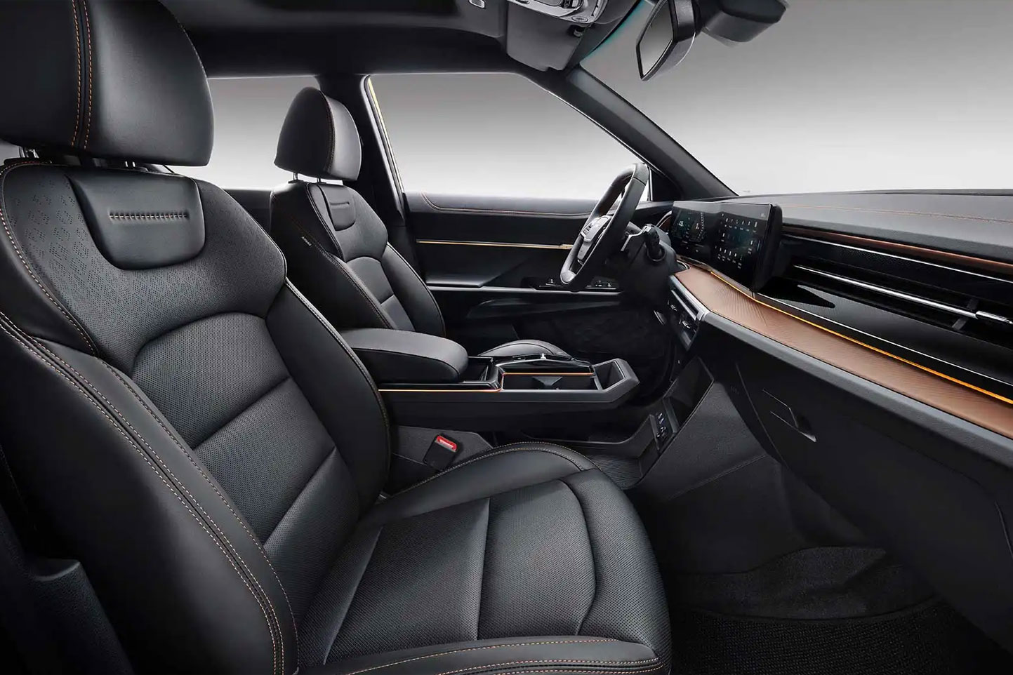 Interieur KGM Musso EV &ndash; 12.3 Zoll Navigation, 12.3 Zoll Instrumentendisplay, Zwei-Zonen-Klima